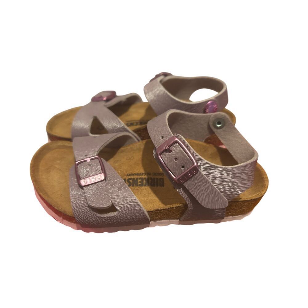 Birkenstock Rio Sandal Size 26 Toddler 8-8.5 in Purple Animal Fascination New! - Picture 6 of 6